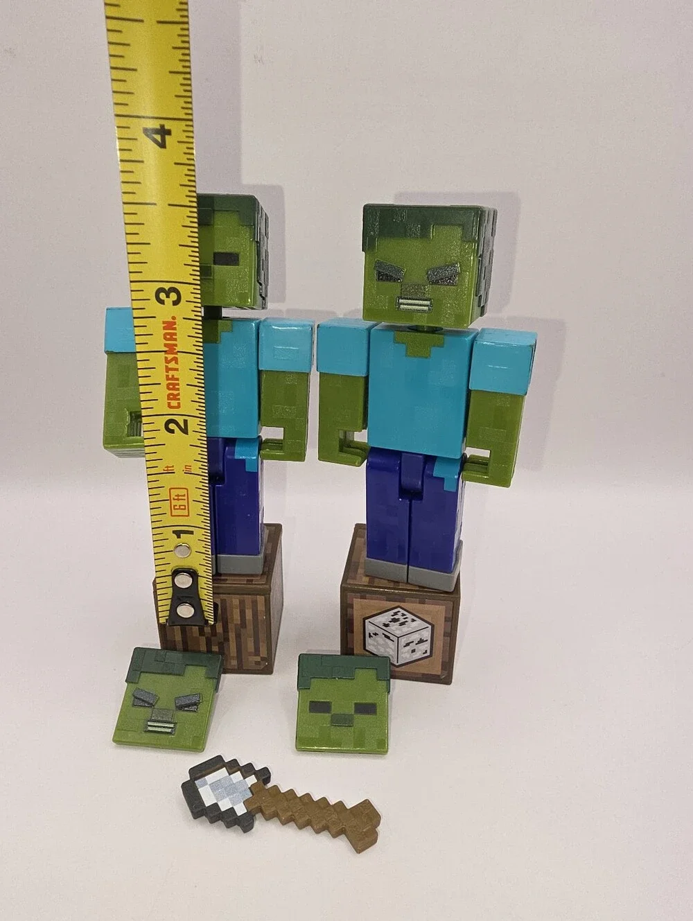 2 Minecraft Zombie Comic Maker Figures
